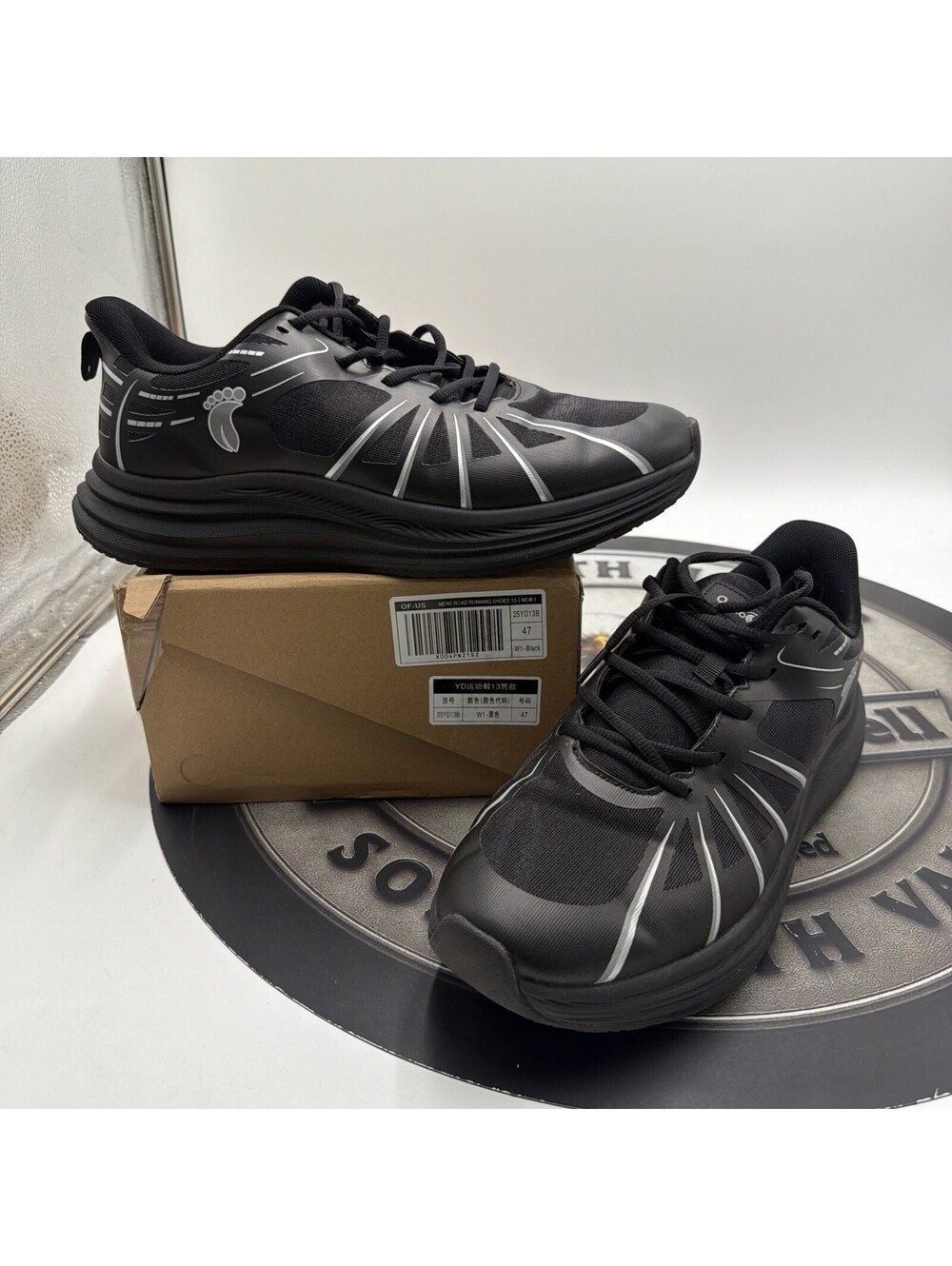 OrthoComfoot Diabetic Men’s Black Road Running Shoes Size 13